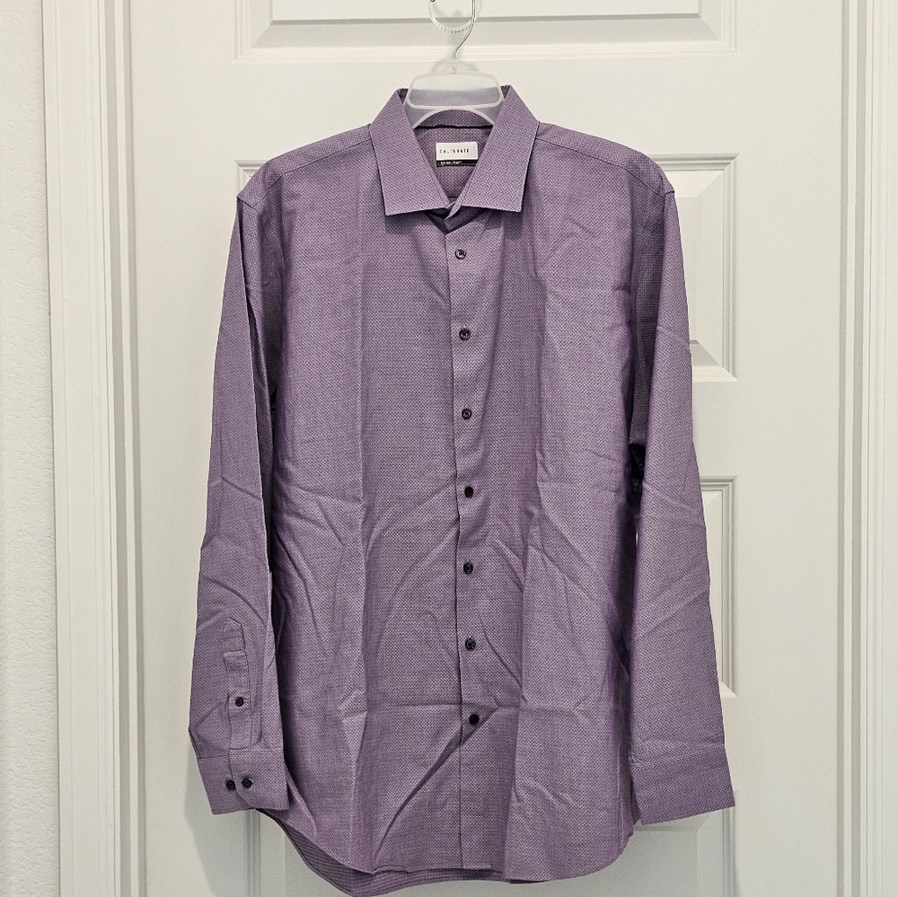 Calibrate LS Button Up Dress Shirt, EUC, Size 17 1/2 | 36/37 (XL Tall)